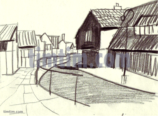 556x409 Free Drawing Of Danish Village From The Category Holidays Tourism