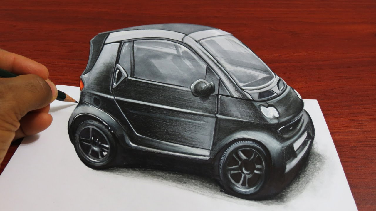 Smart Car Drawing at GetDrawings | Free download