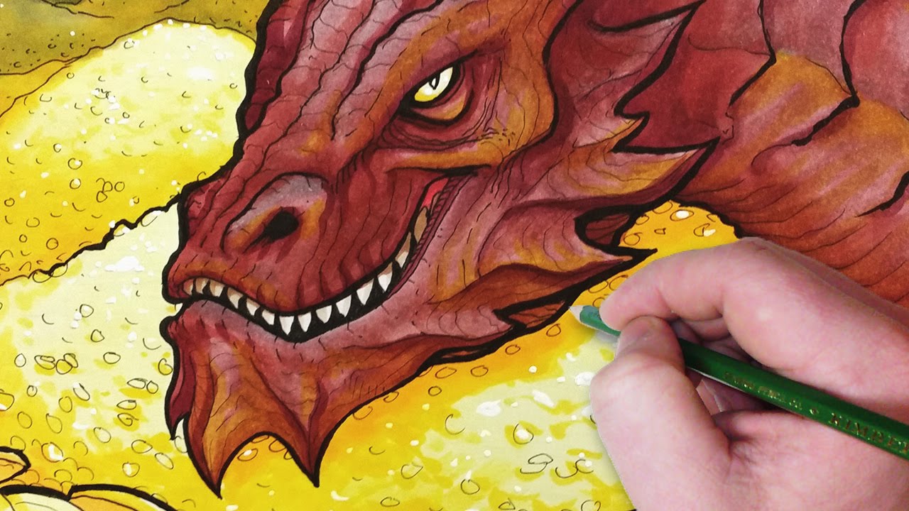 1280x720 Let's Draw Smaug, From The Hobbit!