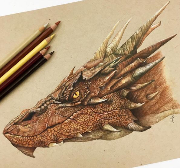 Smaug Dragon Drawing at GetDrawings | Free download