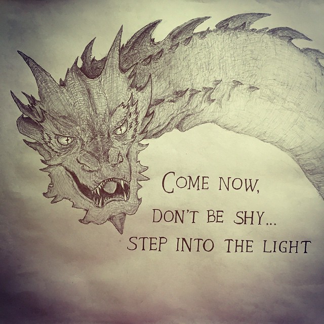 640x640 Smaug Pencil Drawing (Oc)