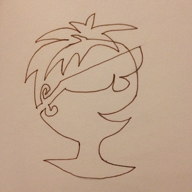 640x640 Smiling Face In One Line