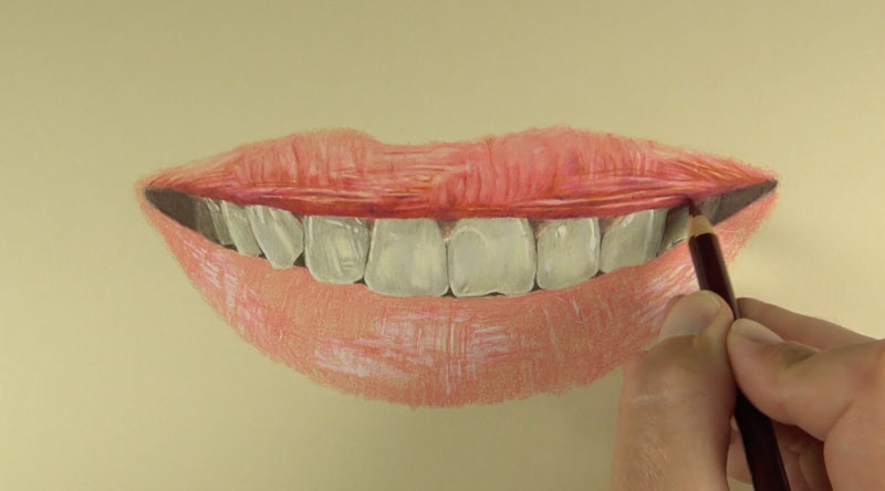 800x444 How To Draw A Realistic Mouth With Colored Pencils