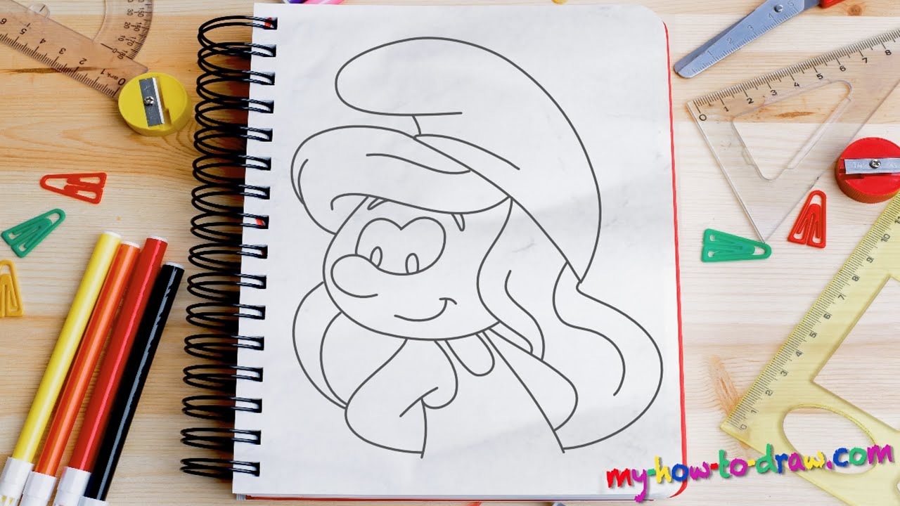 1280x720 How To Draw Smurfette