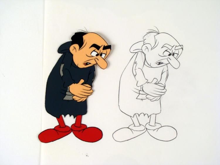 750x562 Cel Totally Lost Original The Smurfs Drawing Animation