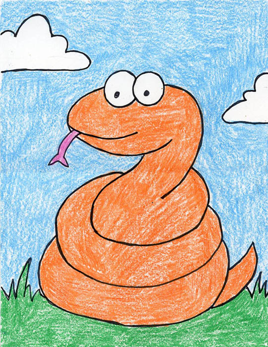 541x700 Cartoon Snake