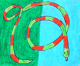 320x265 Over And Under Snake Art Projects For Kids