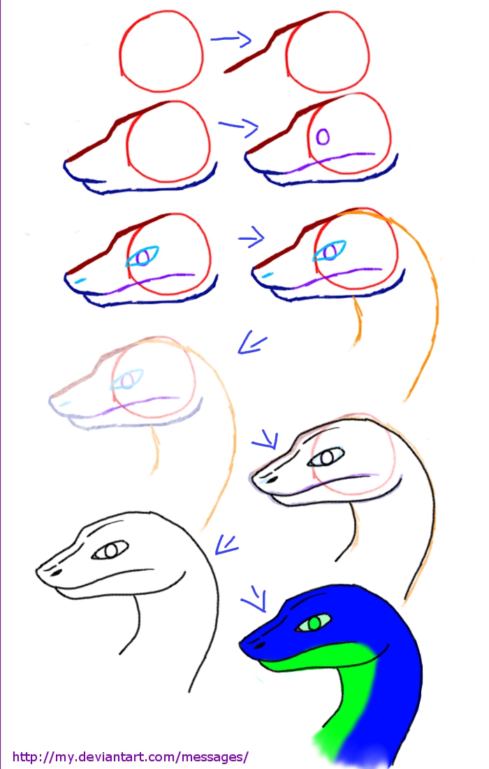 700x1100 How To Draw Snake Head