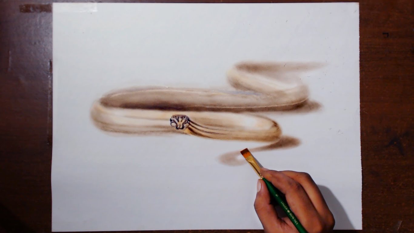 1366x768 Drawing A Snake