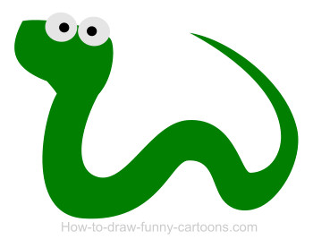 350x277 Drawing A Snake Cartoon