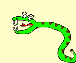300x250 A Very Weird Snake Has Its Mouth Open