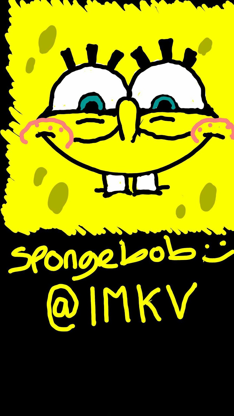 900x1600 Snapchat Drawings Spongebob