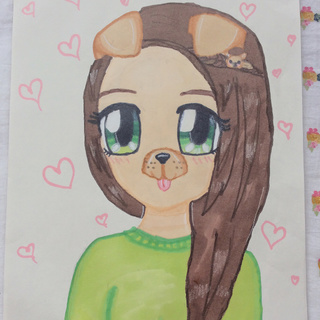 320x320 Quick Drawing I Did Of The Snapchat Dog Filter O3o. It Looks Like