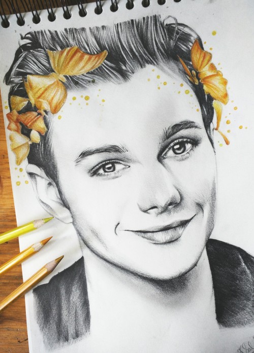 500x696 Klaine Drawing Tumblr