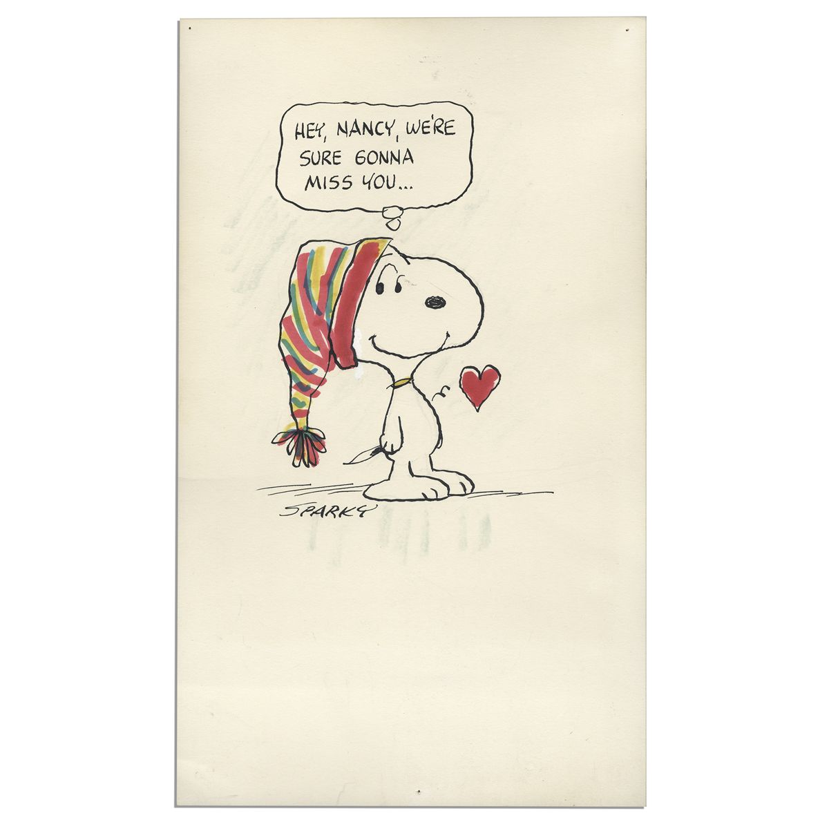 1200x1200 Charles Schulz Drawing Of Snoopy