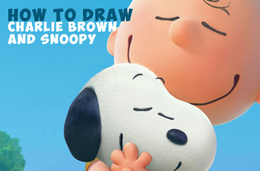 376x248 How To Draw Snoopy And Charlie Brown From The Peanuts Movie