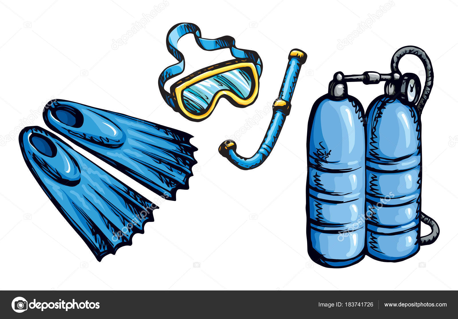 Snorkel Drawing at GetDrawings | Free download