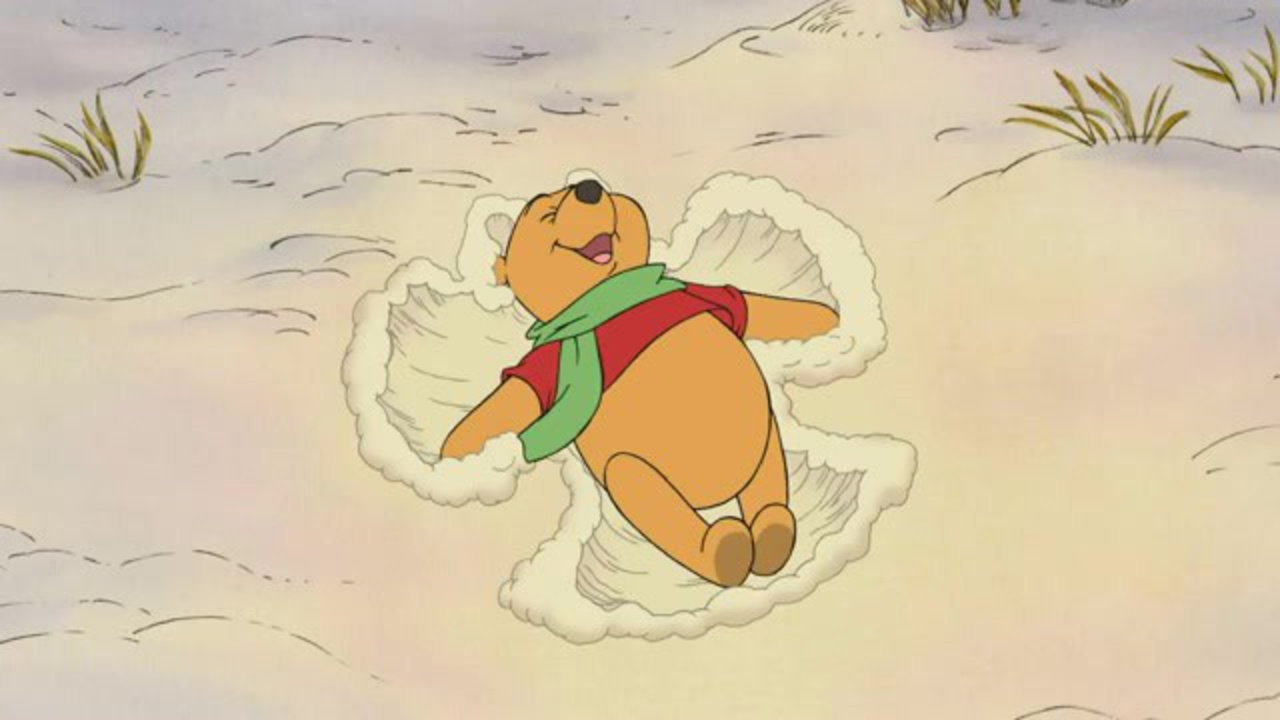 1280x720 Winnie The Pooh Snow Angel