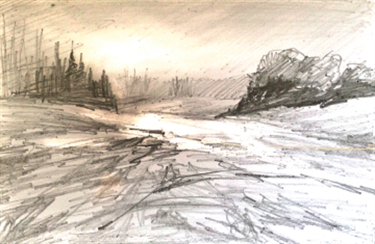 530x346 How To Paint A Snowy, Winter Landscape In Pastel With Les Darlow