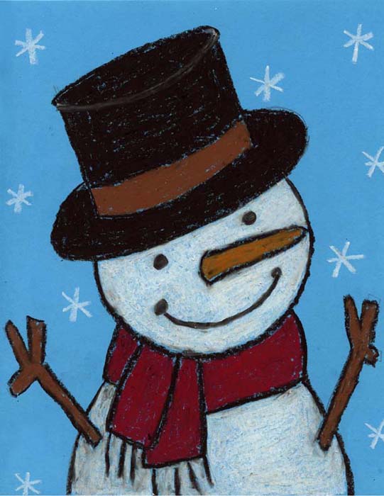 541x700 Snowman Drawing