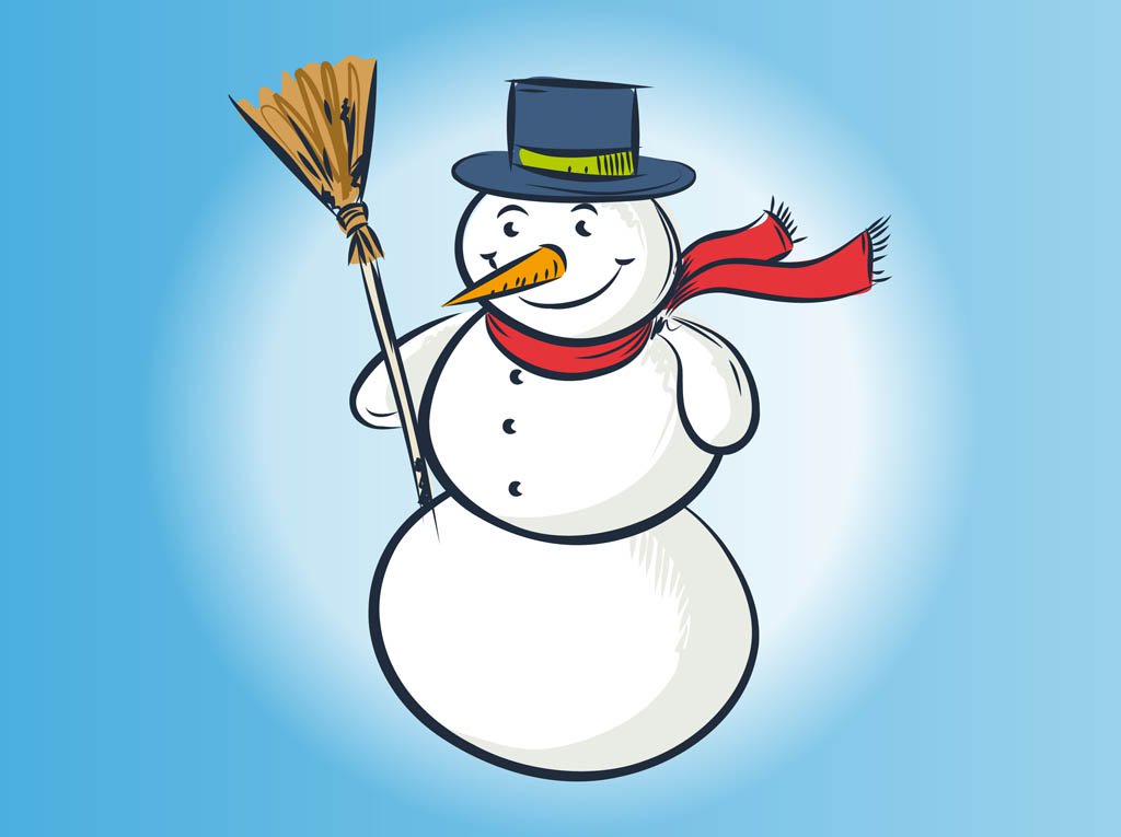 1024x765 Vector Snowman Drawing Vector Art Amp Graphics