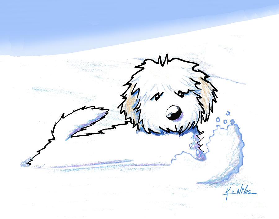 900x707 Winter Snow Plow Drawing By Kim Niles