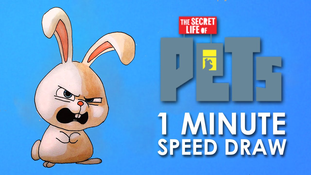 1280x720 How To Draw Snowball From The Secret Life Of Pets Step By Step