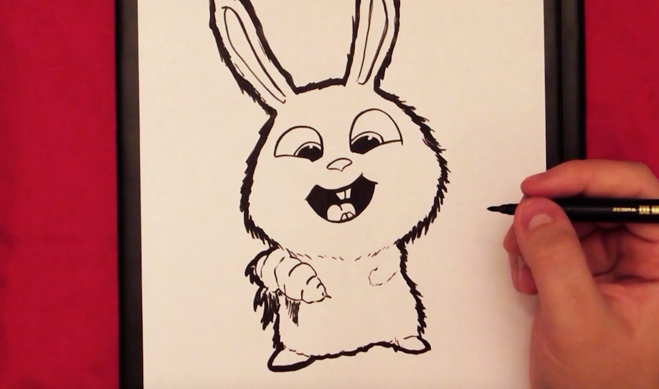 1312x776 How To Draw Snowball From Secret Life Of Pets