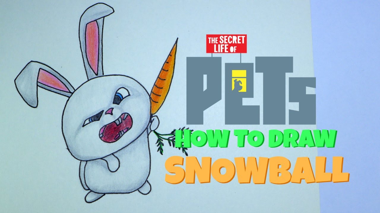 1280x720 How To Draw Snowball From The Secret Life Of Pets Movie 2016