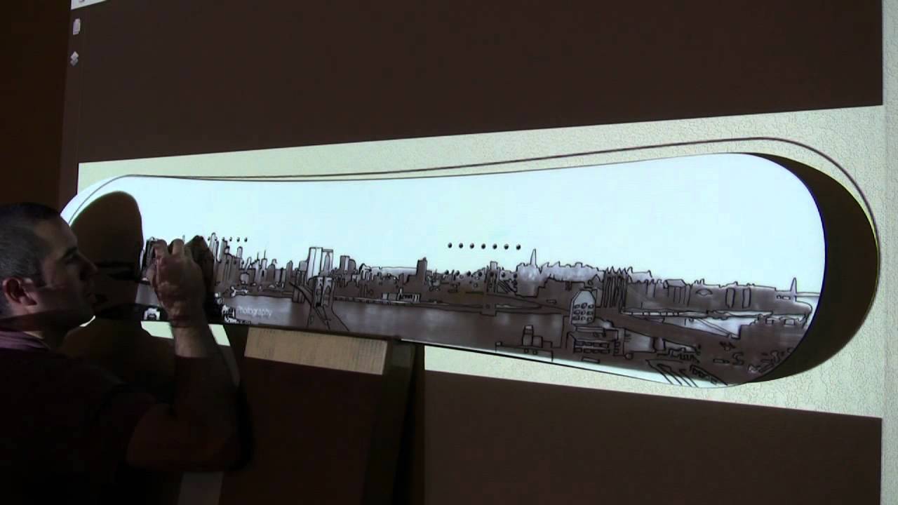 1280x720 Drawing On A Blank Snowboard