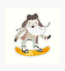 210x230 Snowboard Drawing Art Prints Redbubble