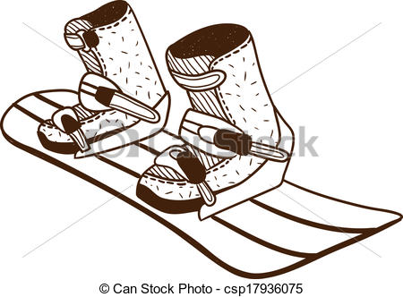 450x332 Snowboard Board. Snowboarding Board Isolated On White . Vectors