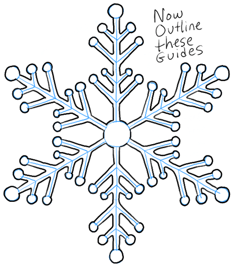 470x539 Step05 Snowflakes 3 Quick Art Easy Drawings