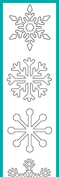 200x593 Free Printable Snowflake Templates Large Amp Small Stencil