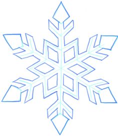 236x273 How To Draw A Snowflake Step By Step Drawing Tutorial Bullet