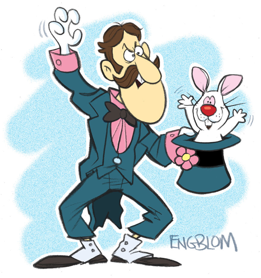 867x922 Professor Hinkle, Magician From Frosty The Snowman Cartoon