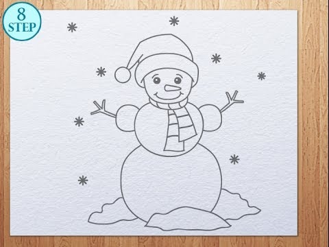 480x360 How To Draw Snowman