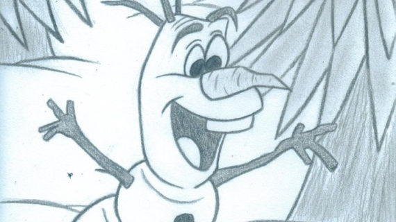 570x320 Olaf The Snowman Drawing Olaf The Snowman By Firegirl1995