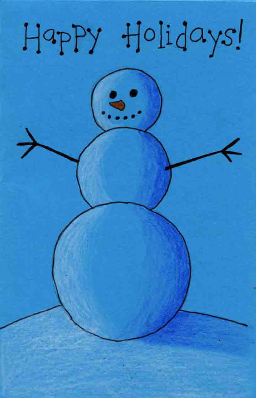 816x1267 Highlight And Shadow Snowman Drawing. Art Projects For Kids Apfk