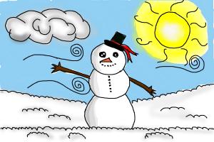 300x200 How To Draw A Snowman