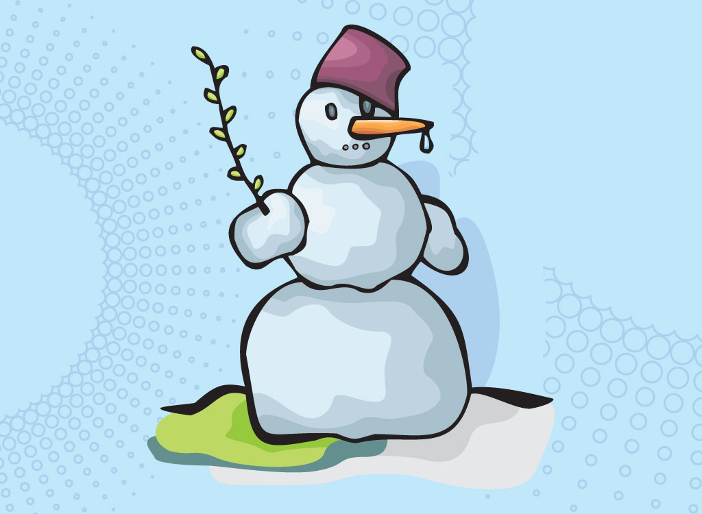1024x750 Snowman Drawing