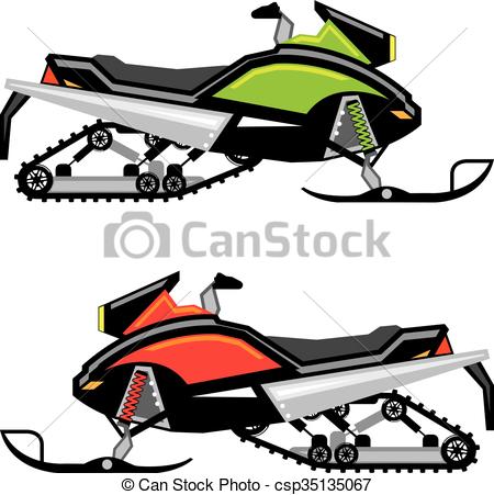 450x451 Snowmobile Vector Clip Art Vector