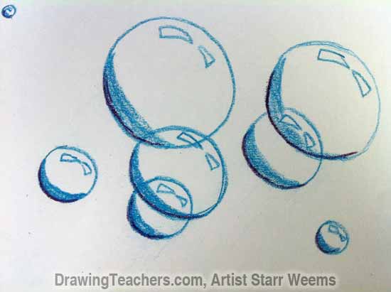 550x411 How To Paint Bubbles