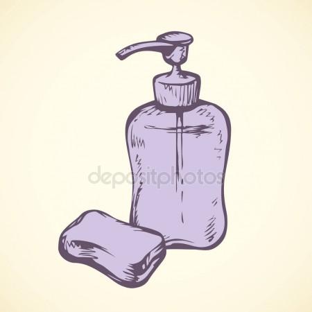 450x450 Soap. Vector Drawing Stock Vector Marinka