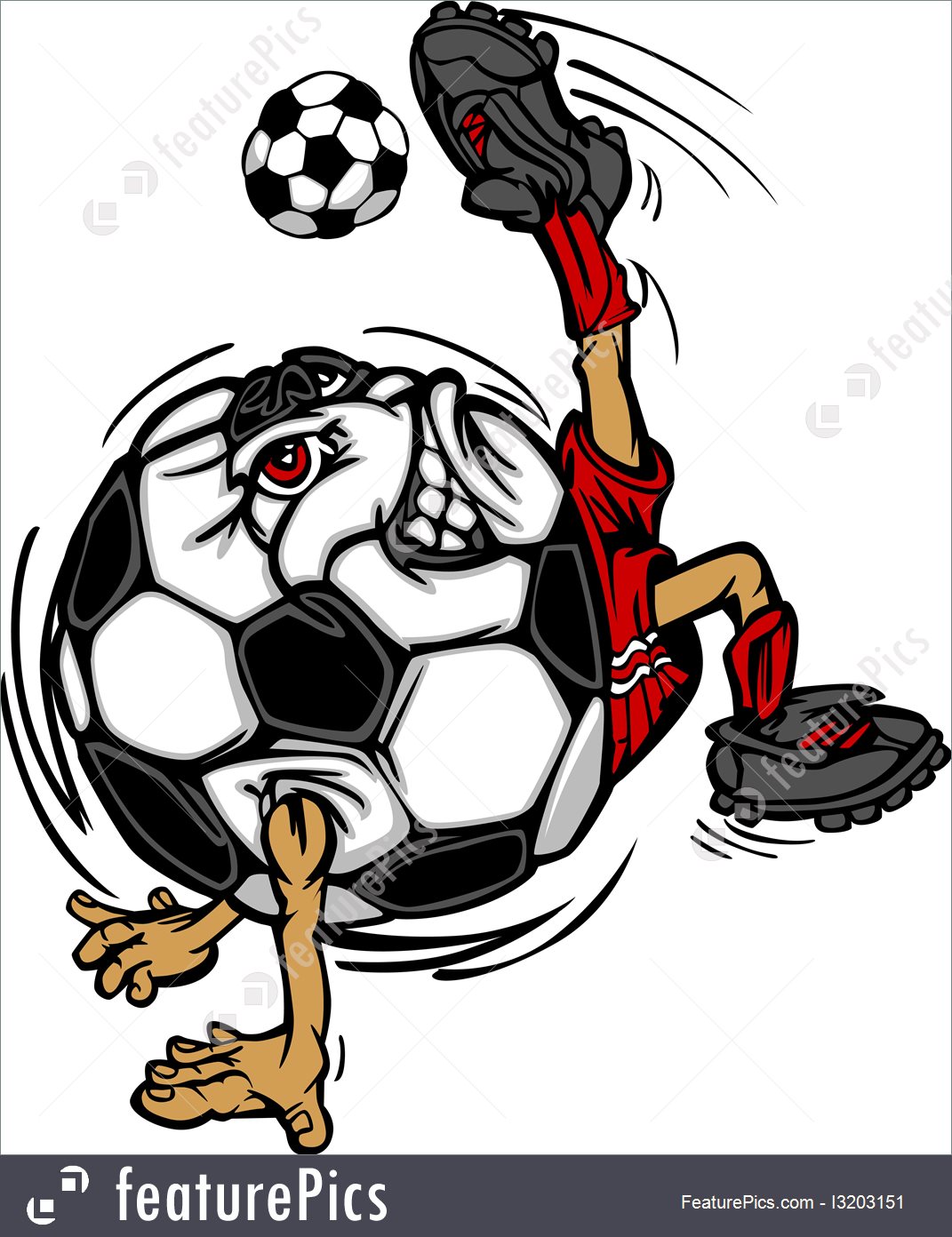 1071x1392 Illustration Of Soccer Football Ball Player Cartoon