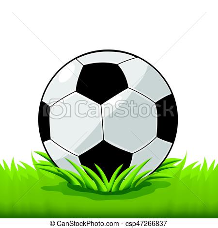 450x470 Soccer Ball Field Grass Cartoon Vector Vectors
