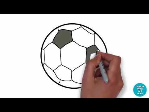 480x360 How To Draw A Soccer Ball Draw A Soccer Ball Drawing Tutorial