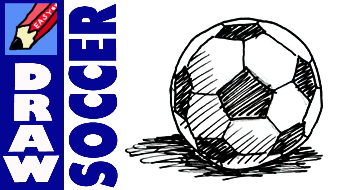 1280x720 How To Draw A Soccer Football Ball Real Easy