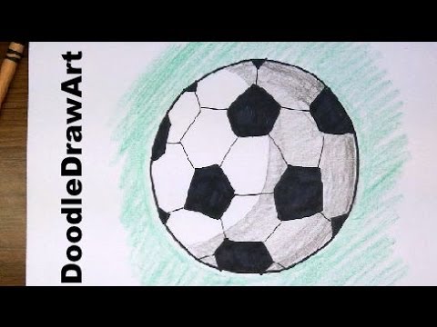 480x360 Drawing How To Draw Cartoon Soccer Balls Footballs