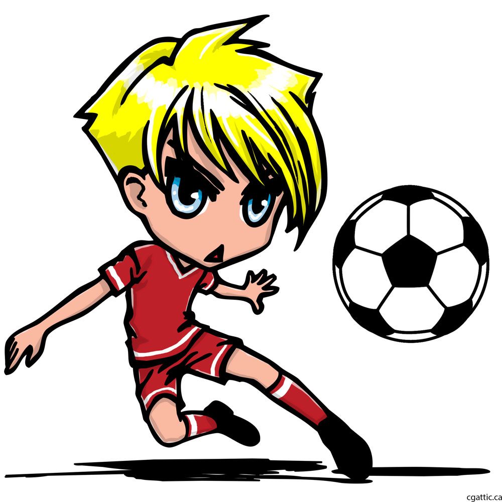 1000x1000 Cartoon Soccer Player Drawing In 4 Steps With Photoshop Soccer